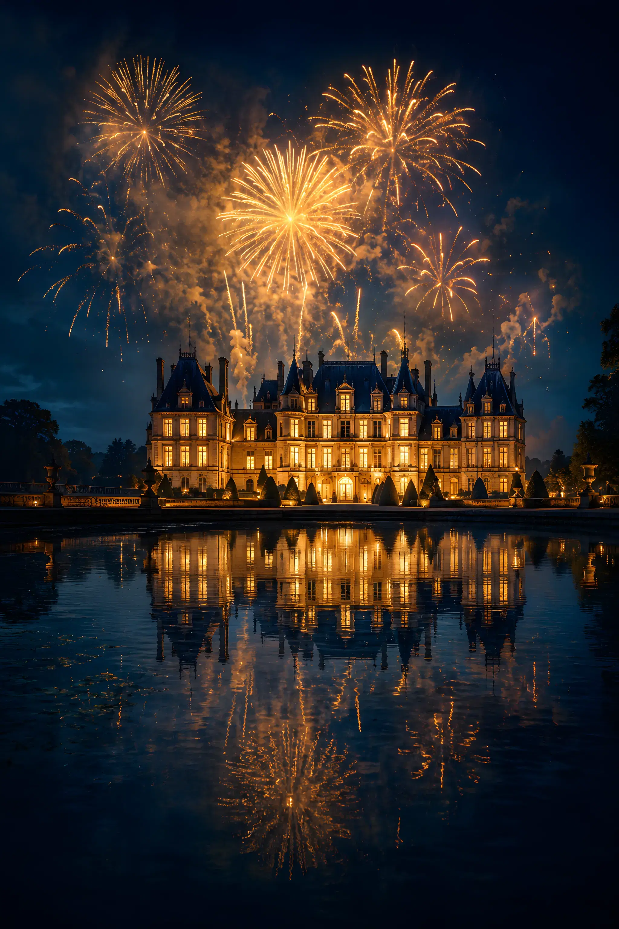 Fireworks save-the-date design