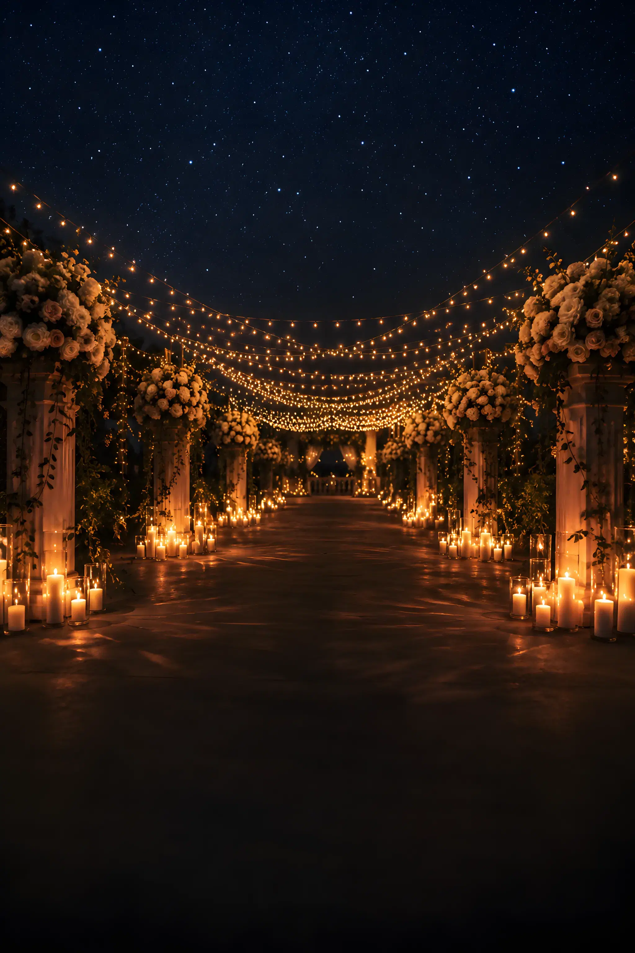 Starlit Aisle save-the-date design